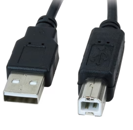 CABLE USB XTECH PARA IMPRESORA 2.0 A-MACHO A B-MACHO  DE 10 PIES NEGRO