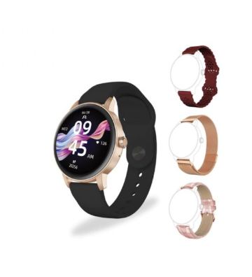 SMART WATCH ARGOM C30 ROSE GOLD/ 1.30" / IP67 / 4 BANDAS INCLUIDAS