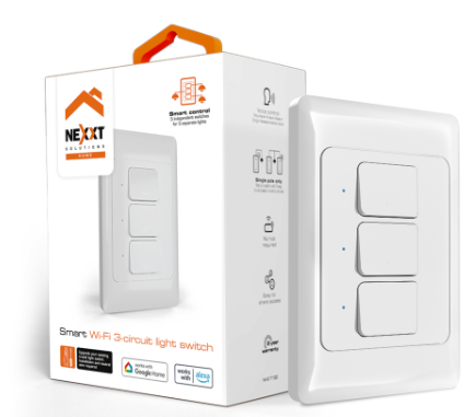 INTERRUPTOR DE 3 CIRCUITOS SMART HOME NEXXT