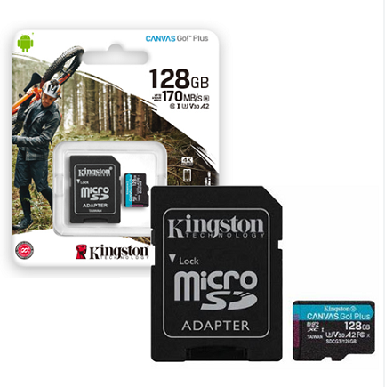 MEMORIA KINGSTON SD 128GB CANVAS GO PLUS U3 V3 170MB/S