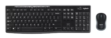 TECLADO Y MOUSE INALAMBRICO LOGITECH MK270, SLIM/COLOR NEGRO