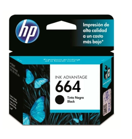 TINTA HP 664 NEGRO INK ADVANTAGE 1115/2135/3635/383/4535/4675
