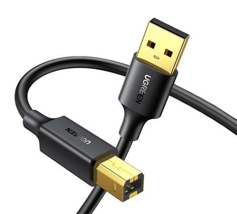 CABLE DE IMPRESORA UGREEN USB A a USB B 5FT ALTA VELOCIDAD PARA HP, CANON, BROTHER, DELL, EPSON
