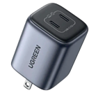 ADAPTADOR DE CORRIENTE 2USB-C UGREEN CARGA RAPIDA 45W
