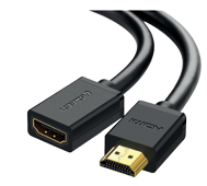 CABLE HDMI UGREEN HD107 MACHO A HEMBRA 0.5M