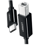 CABLE USB-C UGREEN A IMPRESORA 2M (NEGRO)