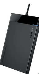 ENCLOSURE SATA UGREEN DISCO DURO A USB 2.5" (NEGRO)