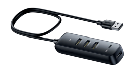 HUB UGREEN USB 3.0 4 PUERTOS USB 1M (NEGRO)