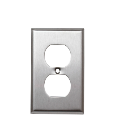 PLACA AGUILA  P/TOMA DOBLE METAL