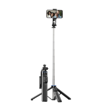 SELFIE STICK XTECH CON TRIPODE Y CONTROL REMOTO BLUETOOTH NEGRO