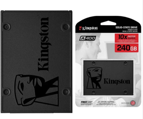 [SA400S37/240G] UNIDAD DE DISCO SSD KINGSTON 240GB A400 2.5" SATA3