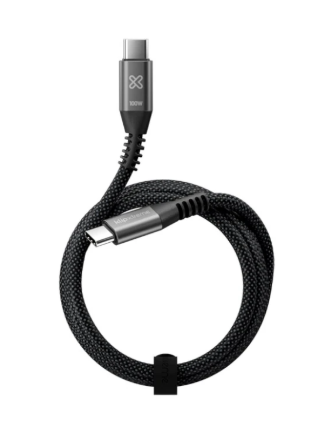 [KAC-550] CABLE USB TEL. KLIP XTREME KAC-550 6FT TIPO C-C TRENZADO CARGA R. 100W