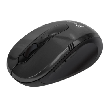 [KMW-330BK] MOUSE INALAMBRICO KLIP VECTOR 6 BOTONES ERGONOMICO COLOR NEGRO