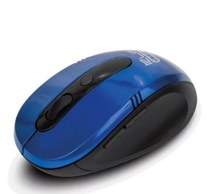[KMW-330BL] MOUSE INALAMBRICO KLIP VECTOR 6 BOTONES ERGONOMICO COLOR AZUL