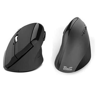 [KMW-390] MOUSE INALAMBRICO VERTICAL KLIP COLOR NEGRO