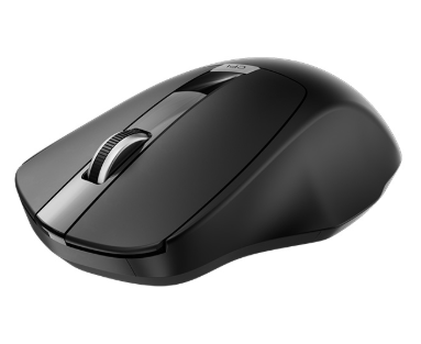 [KMW-420BK] MOUSE INALAMBRICO ERGONOMICO KLIP COLOR NEGRO