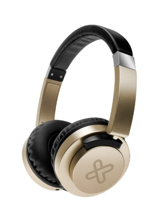 [KHS-851GD] HEADSET KLIPX AKOUSTIK CONEXIÓN 3.5MM CON MICROFONO COLOR  DORADO
