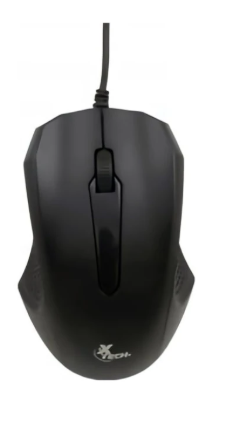[XTM-165] MOUSE USB XTECH OPTICO 3 BOTONES COLOR NEGRO