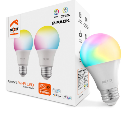 [NHB-C110M 2PK] BOMBILLO INTELIGENTE NEXXT WI-FI / SMART HOME DUAL PACK