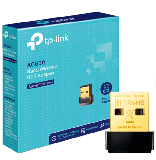 [Archer T2UB Nano] ADAPTADOR WIFI DOBLE BANDA  BLUETOOTH TP-LINK USB MINI AC600 ARCHER T2 U NANO