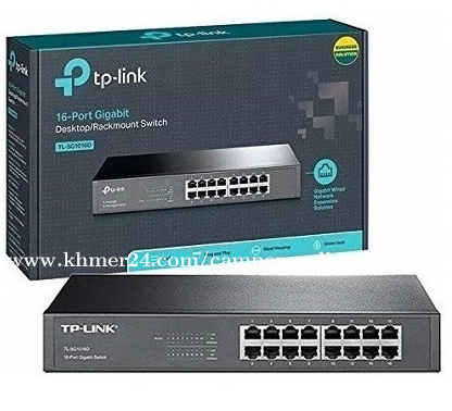 [TL-SF1016DS] SWITCH TP-LINK 16 PUERTOS 10/100 MBPS DE ESCRITORIO Y RACK