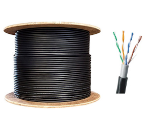 [DH-PFM920-6UN] CABLE DAHUA EXTERIOR CAT6 UTP FULL 100% COBRE NEGRO 305MTS