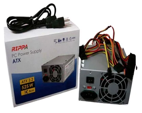 [13GEDT02] FUENTE DE PODER RIPPA PARA COMPUTADORA DE ESCRITORIO DE 600 WATTS 3MG