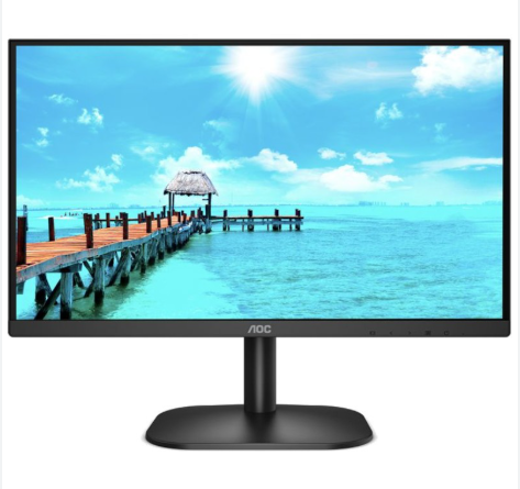 [22B2] MONITOR PANTALLA INFINITA AOC 22B2HN LED 21.5", FULL HD, 75Hz, HDMI, NEGRO