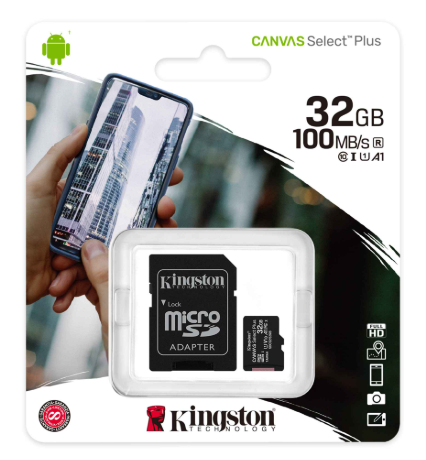 [SDCS2/32GB] MEMORIA MICROSD DE 32 GB KINGSTON, CLASE U1, V10, A1