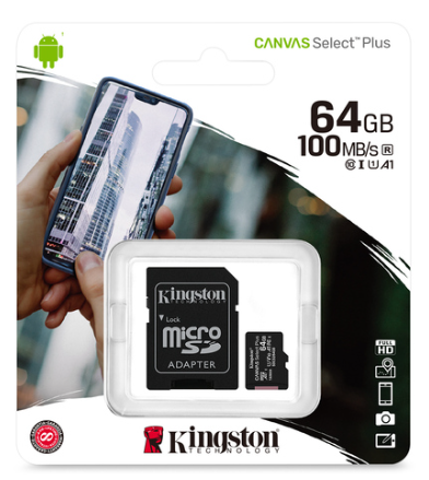 [SDCS2/64GB] MEMORIA MICRO SD 64GB KINGSTON CLASE 10 SDCS2/64GB 3MG