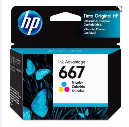 [667C HP] CARTUCHO ORIGINAL HP 667 COLOR 3YM78AL