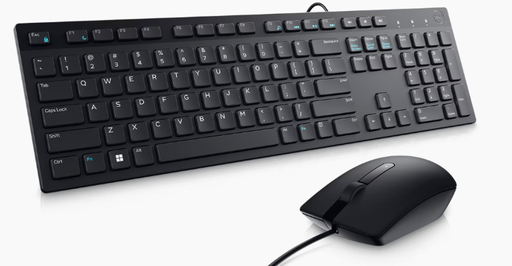 [DELL-KM300C-US] TECLADO Y MOUSE ALAMBRICO DELL , SLIM/COLOR NEGRO